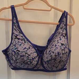 Deesse Lingerie Purple Floral Bra